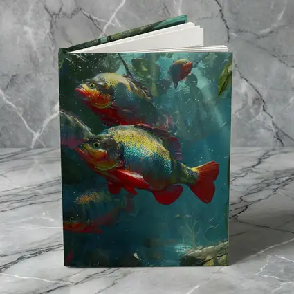 Colorful Piranha Fish Underwater River Scene
