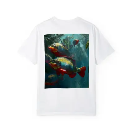 Colorful Piranha Fish Underwater River Scene