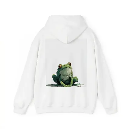 Green Tree Frog Sitting White Background Illustration