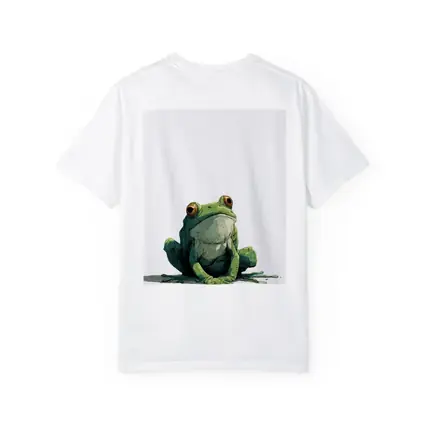 Green Tree Frog Sitting White Background Illustration