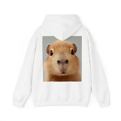 Capybara Close Up Portrait Gray Background