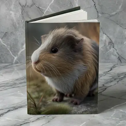 Guinea Pig Close Up Outdoor Grass Setting