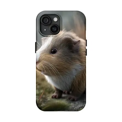 Guinea Pig Close Up Outdoor Grass Setting