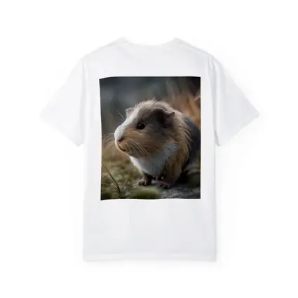 Guinea Pig Close Up Outdoor Grass Setting