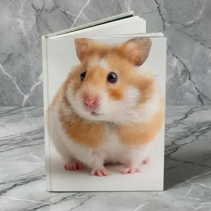 Fluffy Syrian Hamster On White Background