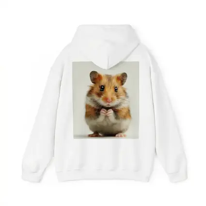 Syrian Hamster Portrait On White Background