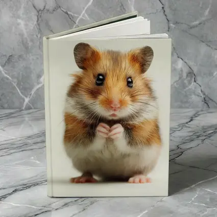 Syrian Hamster Portrait On White Background