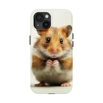 Syrian Hamster Portrait On White Background