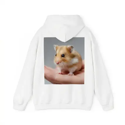 Cute Hamster Sitting On Human Hand