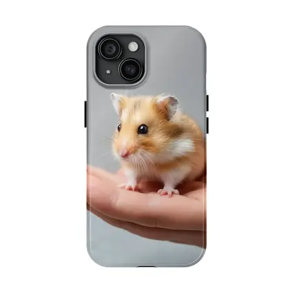 Cute Hamster Sitting On Human Hand