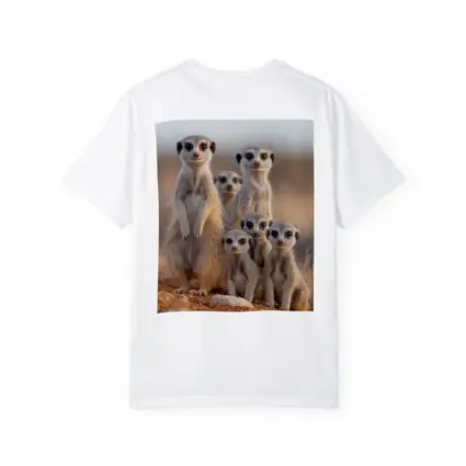 Meerkat Family Group Desert Sandy Landscape