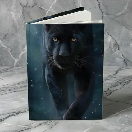 Black Panther Walking Through Mystic Night