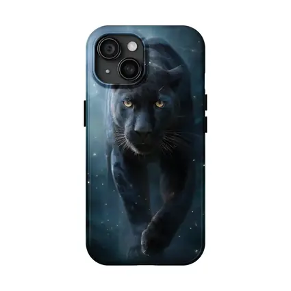 Black Panther Walking Through Mystic Night