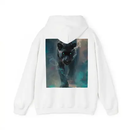 Black Panther Glowing Eyes Cosmic Smoke