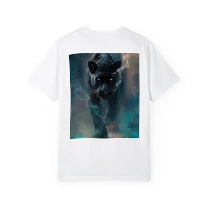 Black Panther Glowing Eyes Cosmic Smoke