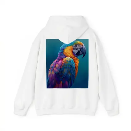 Colorful Macaw Parrot On Teal Background