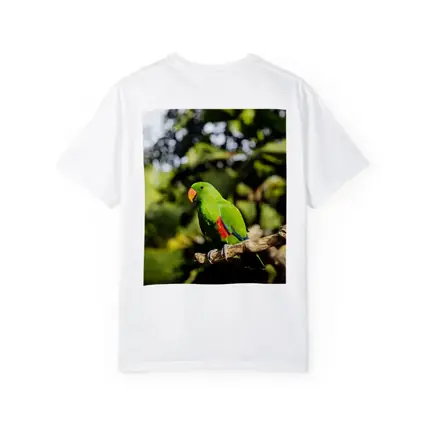 Green Eclectus Parrot Perched on Branch