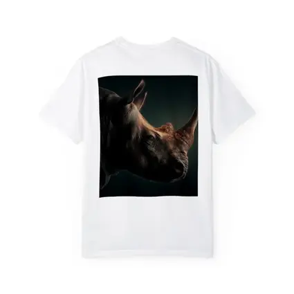 Rhinoceros Portrait Dark Studio Background