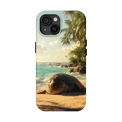 Seal Pup Resting on Tropical Beach Shore