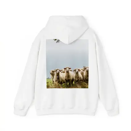 Flock of Sheep Standing in Green Field