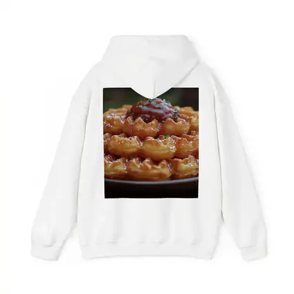 Stacked Waffles With Tomato Sauce Plate