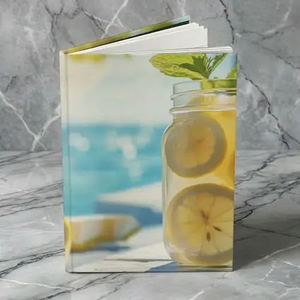 Lemonade Mason Jar Mint Summer Beach