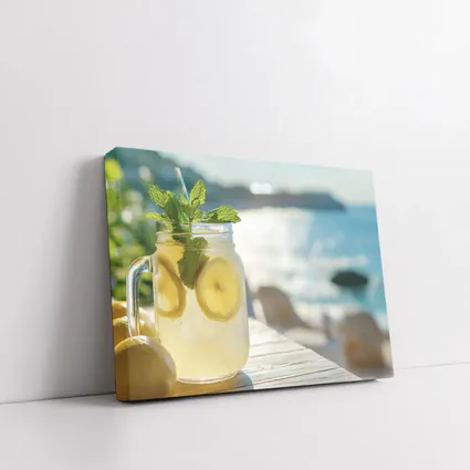 Lemonade Mason Jar Mint Ocean View