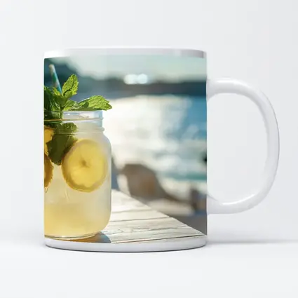 Lemonade Mason Jar Mint Ocean View