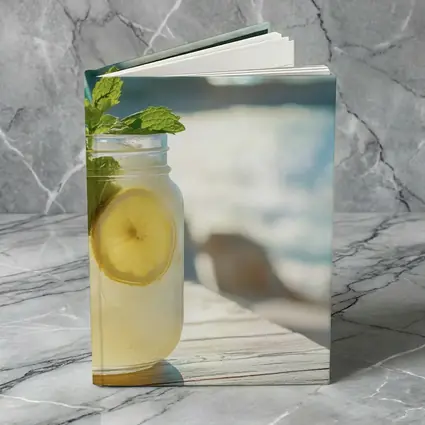 Lemonade Mason Jar Mint Ocean View