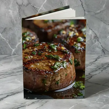 Grilled Filet Mignon Steaks With Herb Garnish