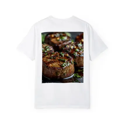 Grilled Filet Mignon Steaks With Herb Garnish