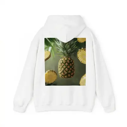 Floating Pineapple Slices Tropical Palm Leaves