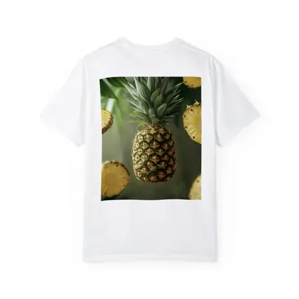 Floating Pineapple Slices Tropical Palm Leaves