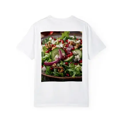 Pomegranate Walnut Feta Green Salad Bowl