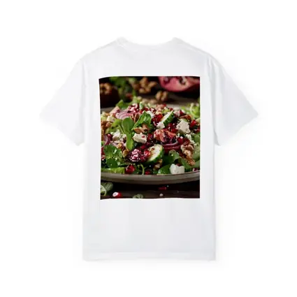 Pomegranate Walnut Feta Green Salad Plate