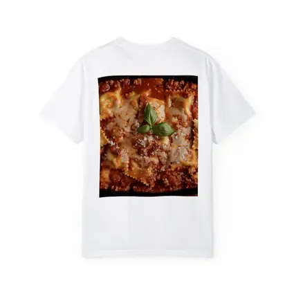 Baked Ravioli Bolognese Dish Fresh Basil