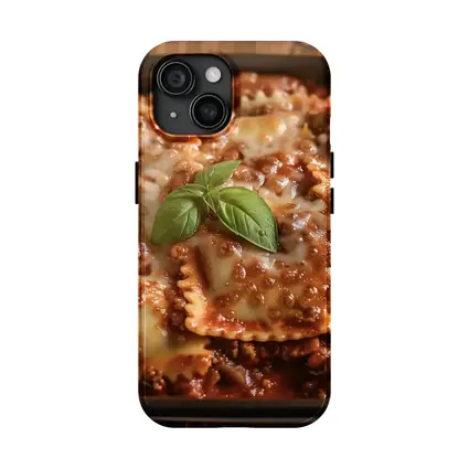 Cheesy Ravioli Bolognese Sauce Rustic Dish