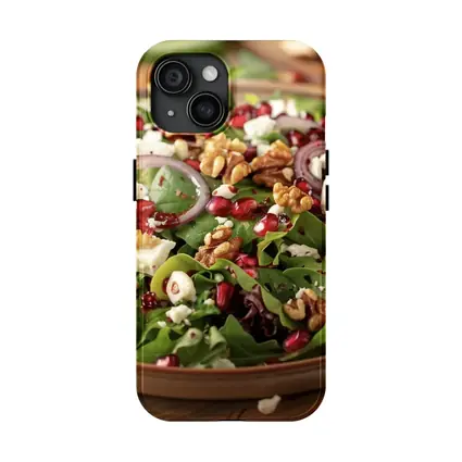 Fresh Pomegranate Walnut Feta Green Salad