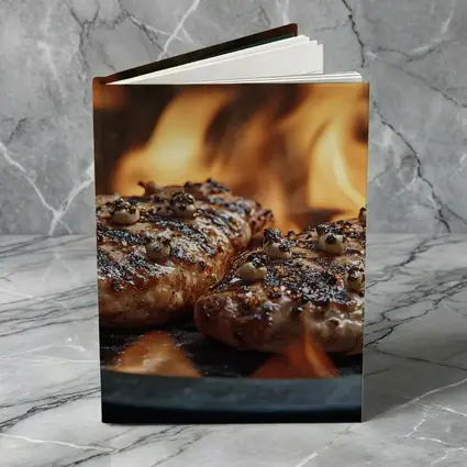 Grilled Burger Patties Over Open Flame