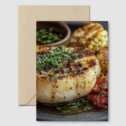 Grilled Scallops With Corn And Tomato Salsa