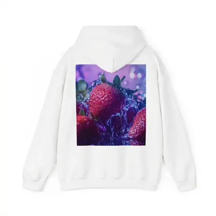 Fresh Red Strawberries Purple Bokeh Background