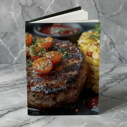 Grilled Steak With Corn And Tomatoes