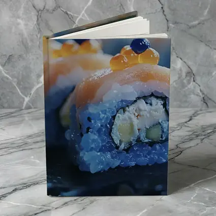 Salmon Sushi Roll With Caviar Close Up