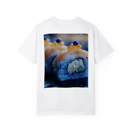 Salmon Sushi Roll With Caviar Close Up