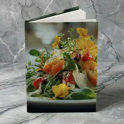 Fresh Garden Salad With Edible Flowers