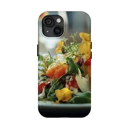 Fresh Garden Salad With Edible Flowers