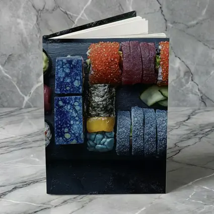 Sushi Platter Spread On Dark Slate