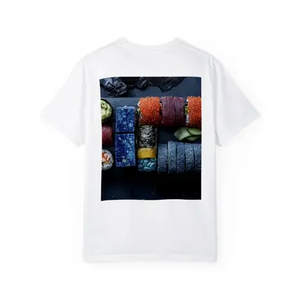 Sushi Platter Spread On Dark Slate
