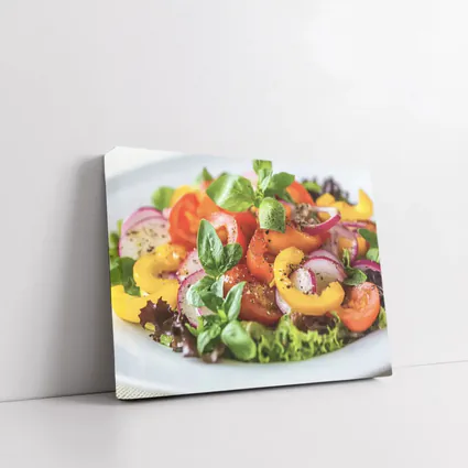 Fresh Garden Salad With Colorful Vegetables