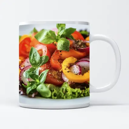 Fresh Garden Salad With Colorful Vegetables